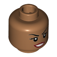 Lego hlava, tělová tmavší (6175461)